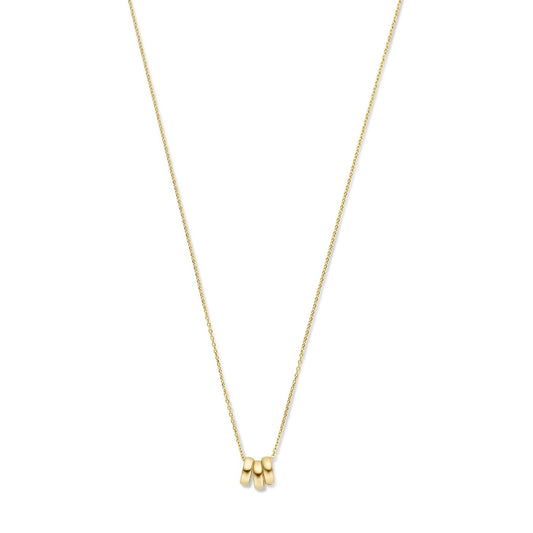 Regalo d'Amore 9 karat necklace and hoop earrings gift set - Beloro jewels