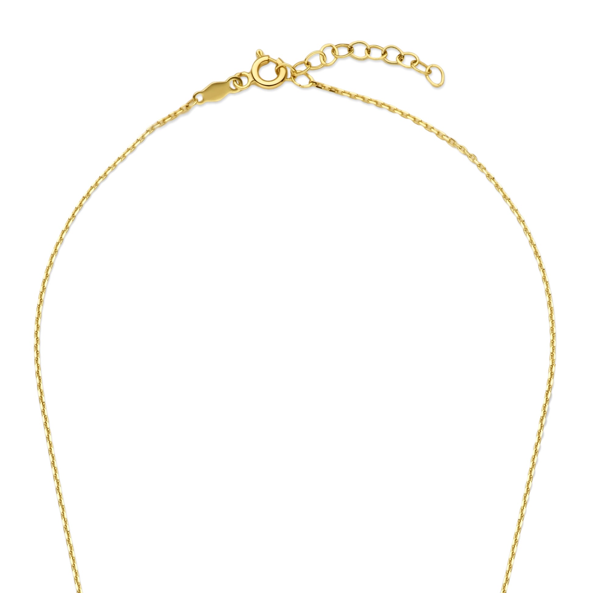 Monte Napoleone Stella 9 karat gold necklace with zirconia stones - Beloro jewels