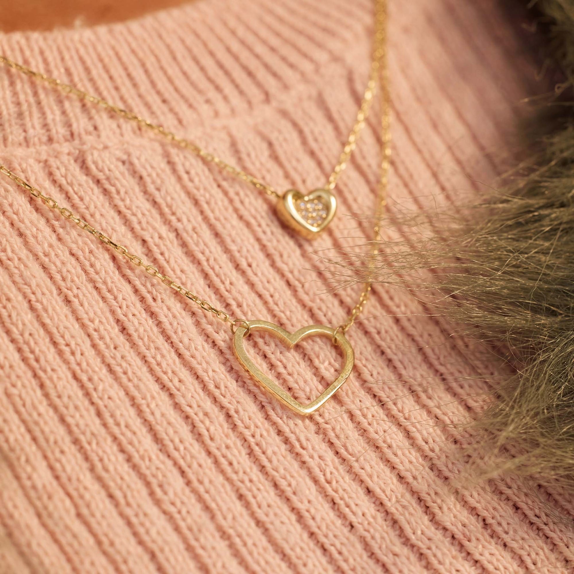 Della Spiga Giulia 9 karat gold necklace with heart - Beloro jewels