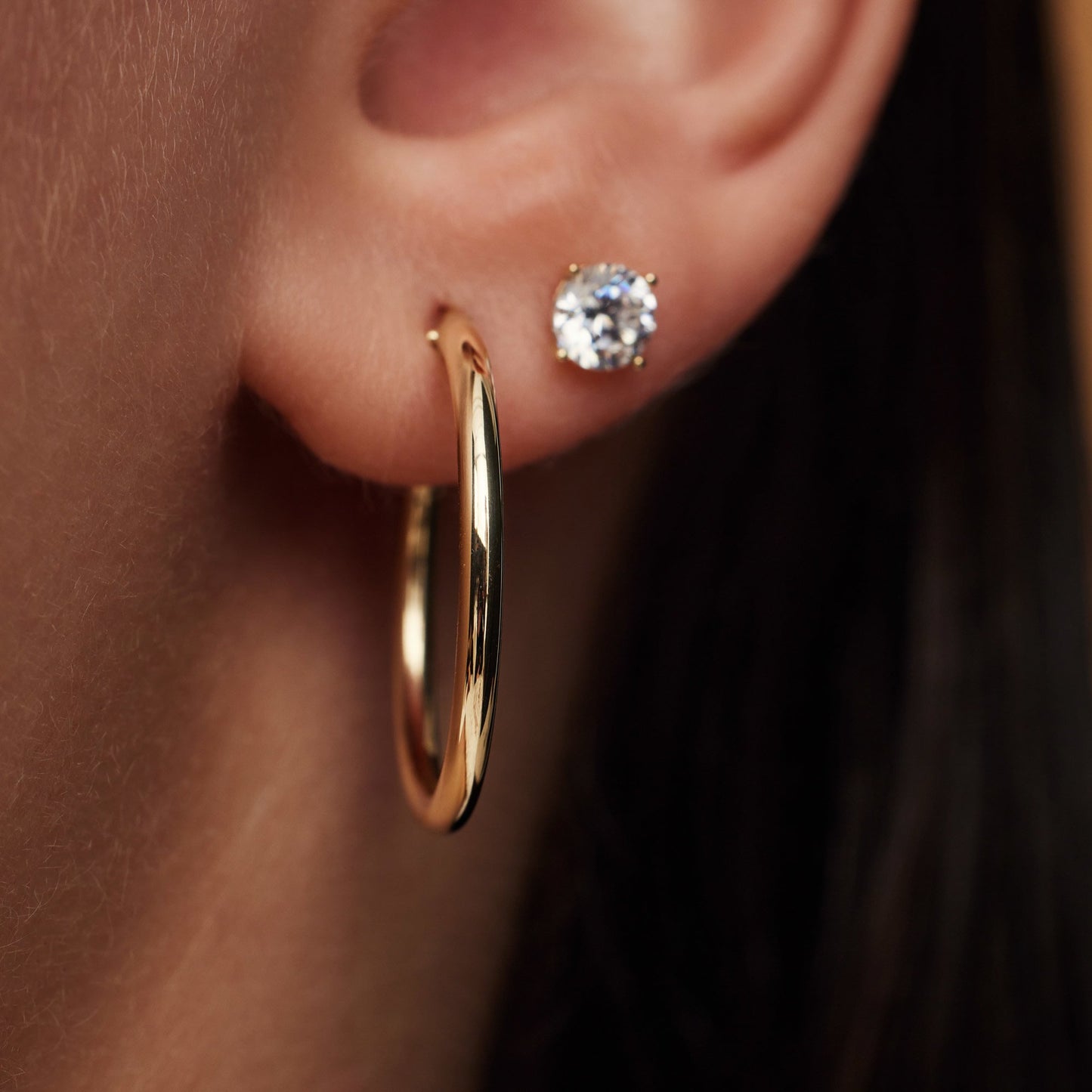 Regalo d'Amore 9 karat gold earring set with knot - Beloro jewels