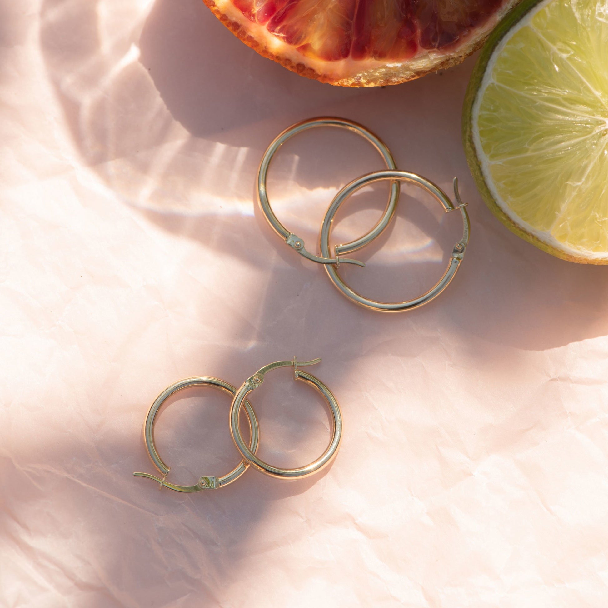 La Rinascente Chiara 9 karat gold hoop earrings (19 mm) - Beloro jewels