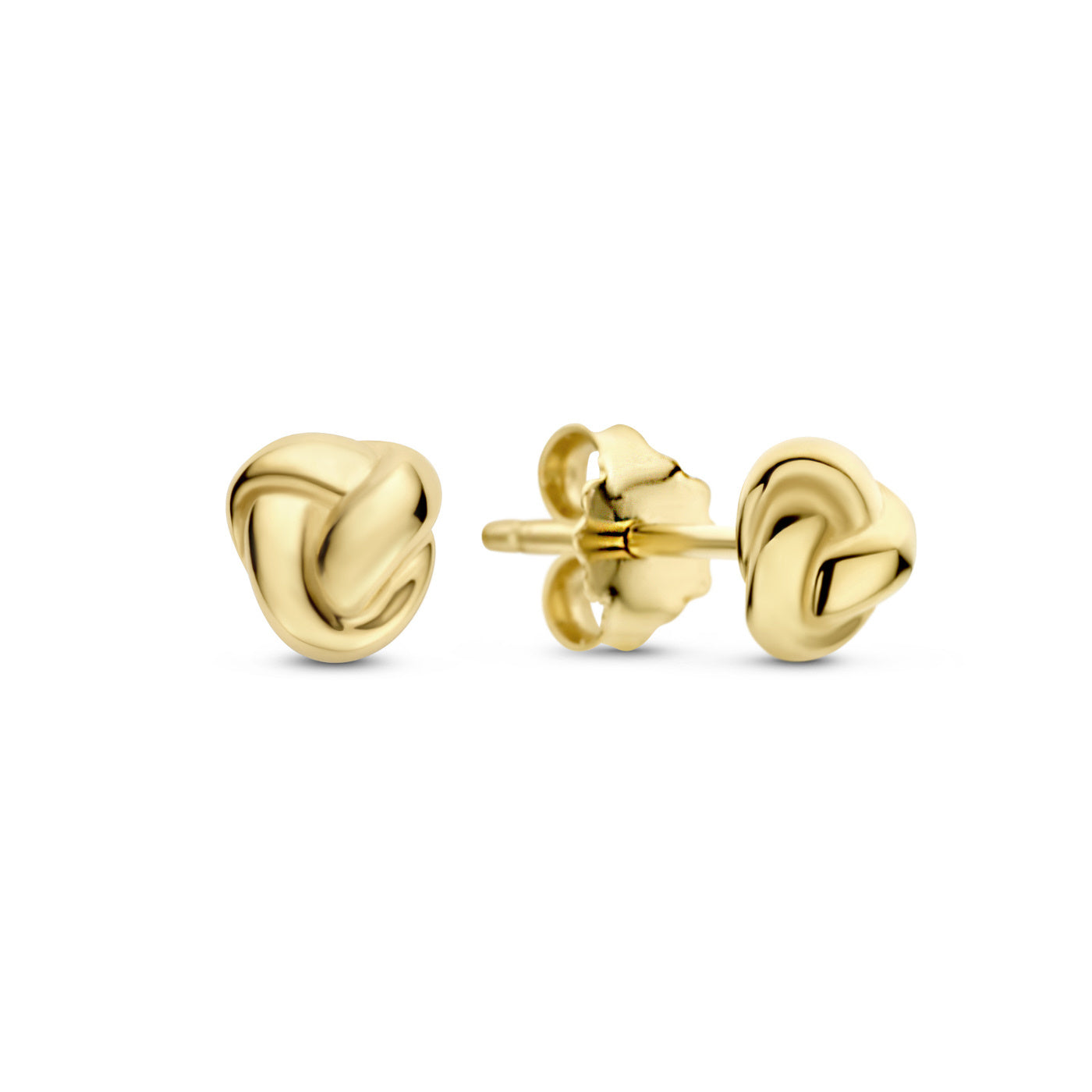 Regalo d'Amore 9 karat gold bracelet and ear studs gift set with knot - Beloro jewels