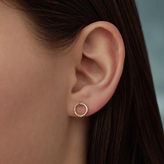 La Rinascente Velia 9 karat gold ear studs - Beloro jewels