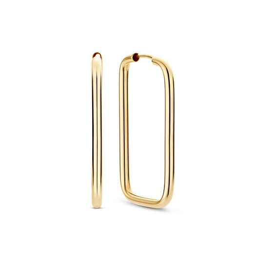 La Rinascente Ellisa 9 karat gold hoop earrings (32 mm) - Beloro jewels
