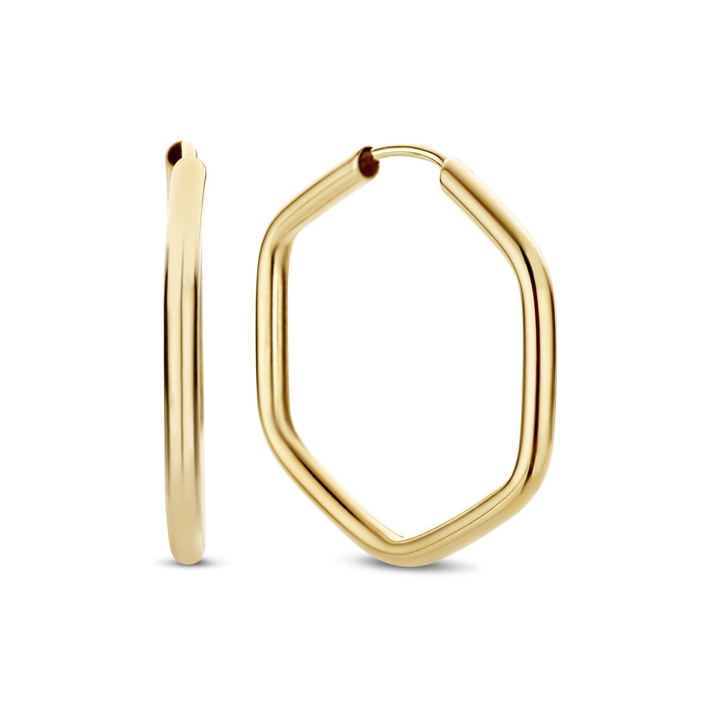 La Rinascente Francesca 9 karat gold hoop earrings (22 mm) - Beloro jewels