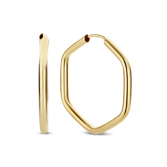 La Rinascente Francesca 9 karat gold hoop earrings (22 mm) - Beloro jewels