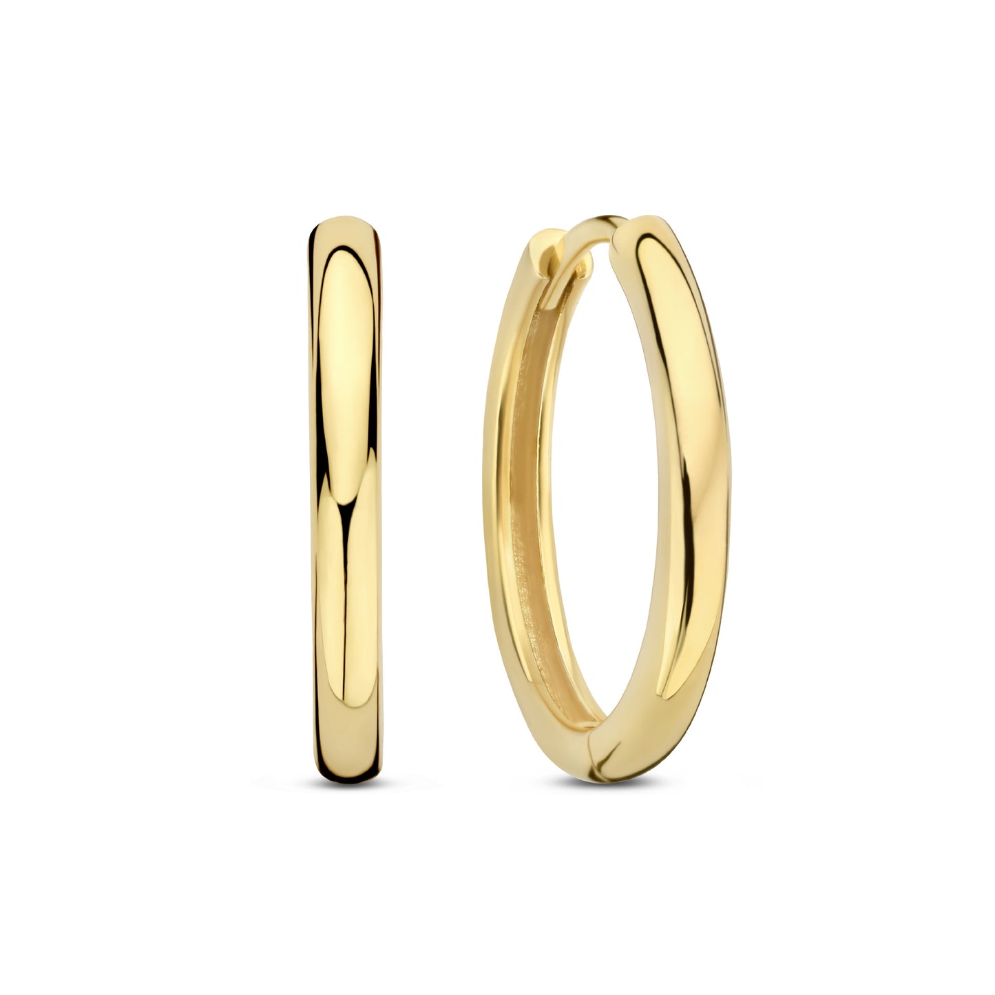 La Rinascente Camilla 9 karat gold hoop earrings (12 mm) - Beloro jewels