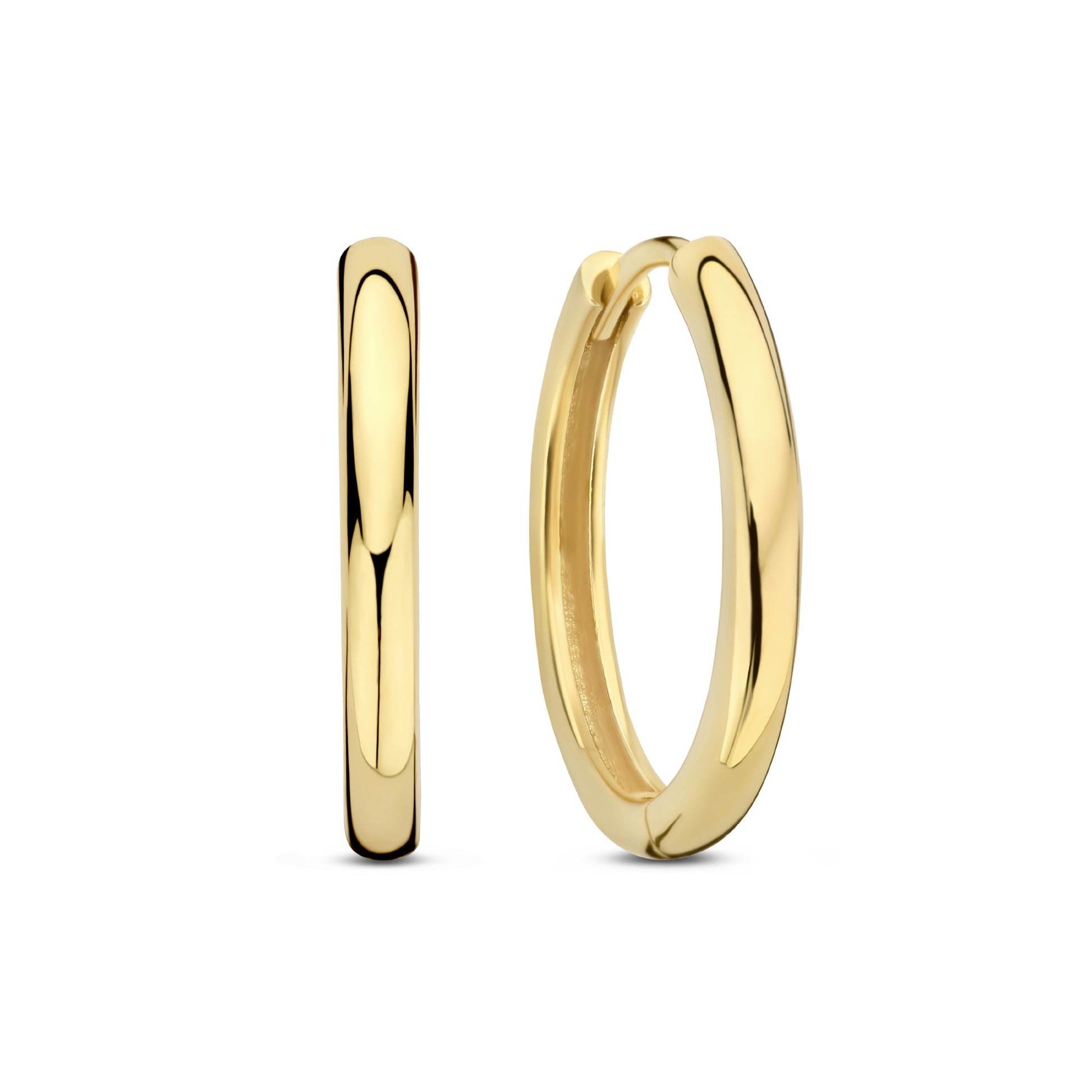 La Rinascente Camilla 9 karat gold hoop earrings (12 mm) - Beloro jewels