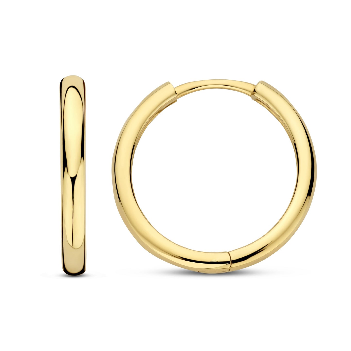 La Rinascente Camilla 9 karat gold hoop earrings (12 mm) - Beloro jewels