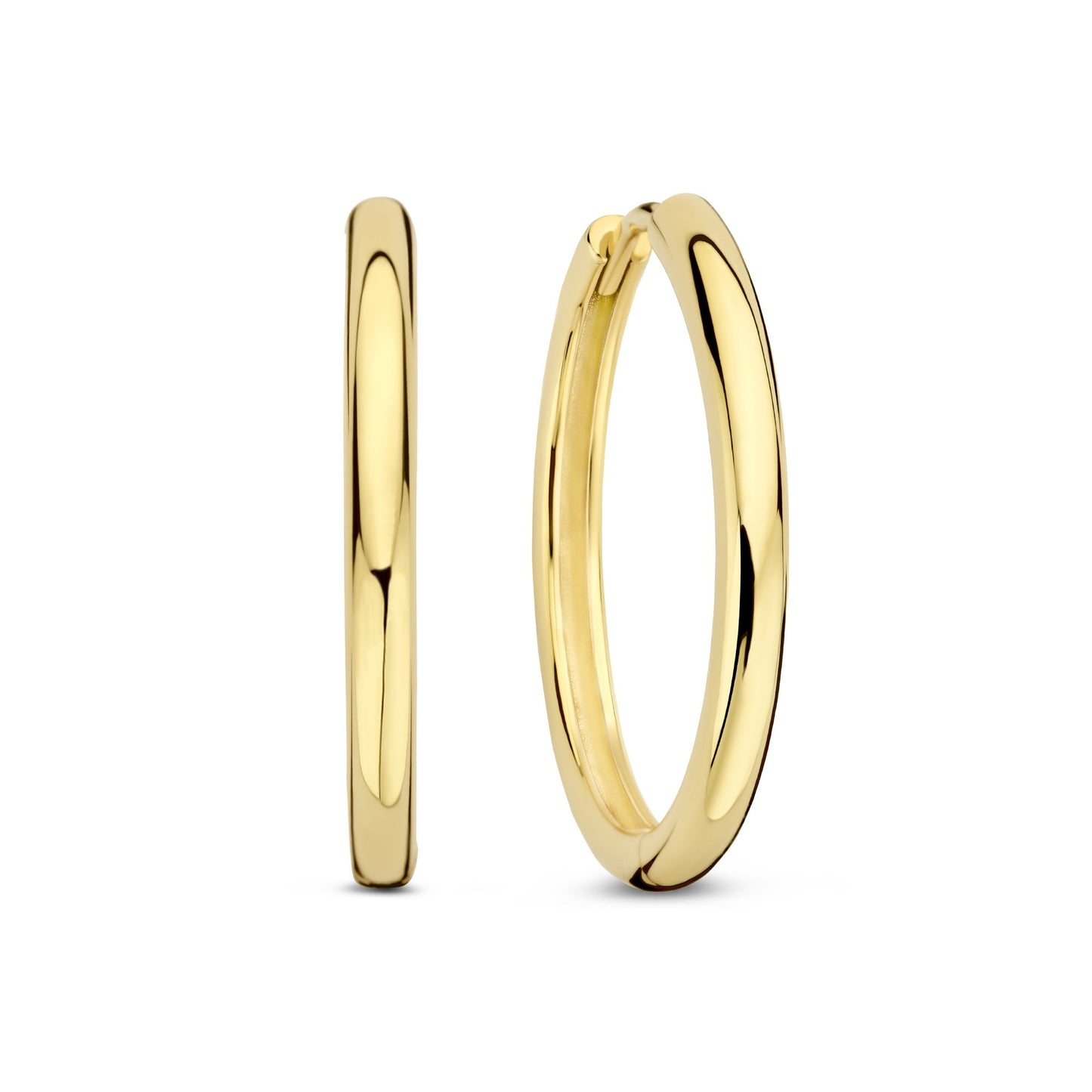 La Rinascente Camilla 9 karat gold hoop earrings (15 mm) - Beloro jewels