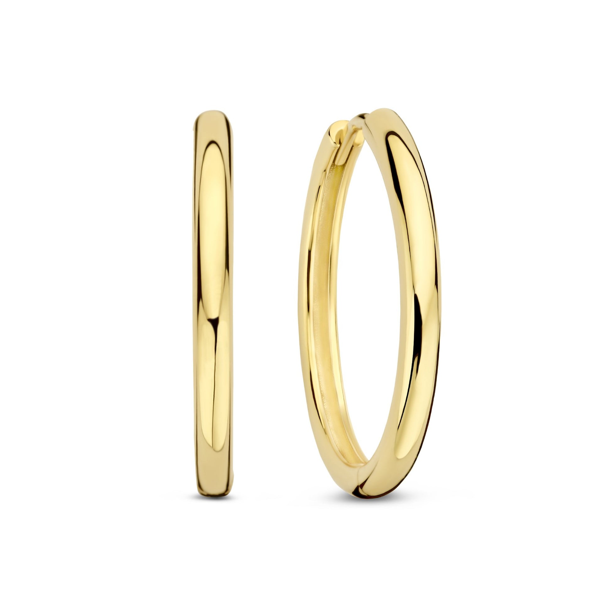 La Rinascente Camilla 9 karat gold hoop earrings (15 mm) - Beloro jewels