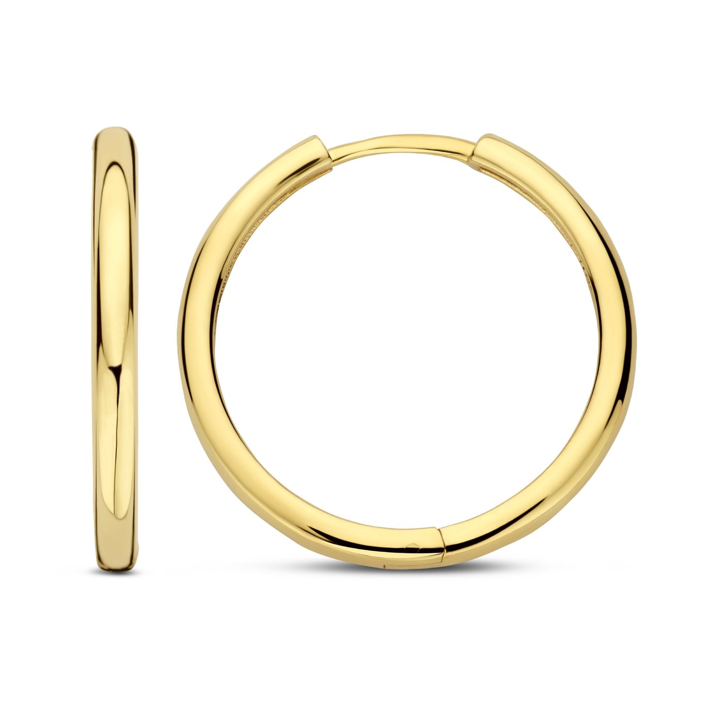 La Rinascente Camilla 9 karat gold hoop earrings (15 mm) - Beloro jewels