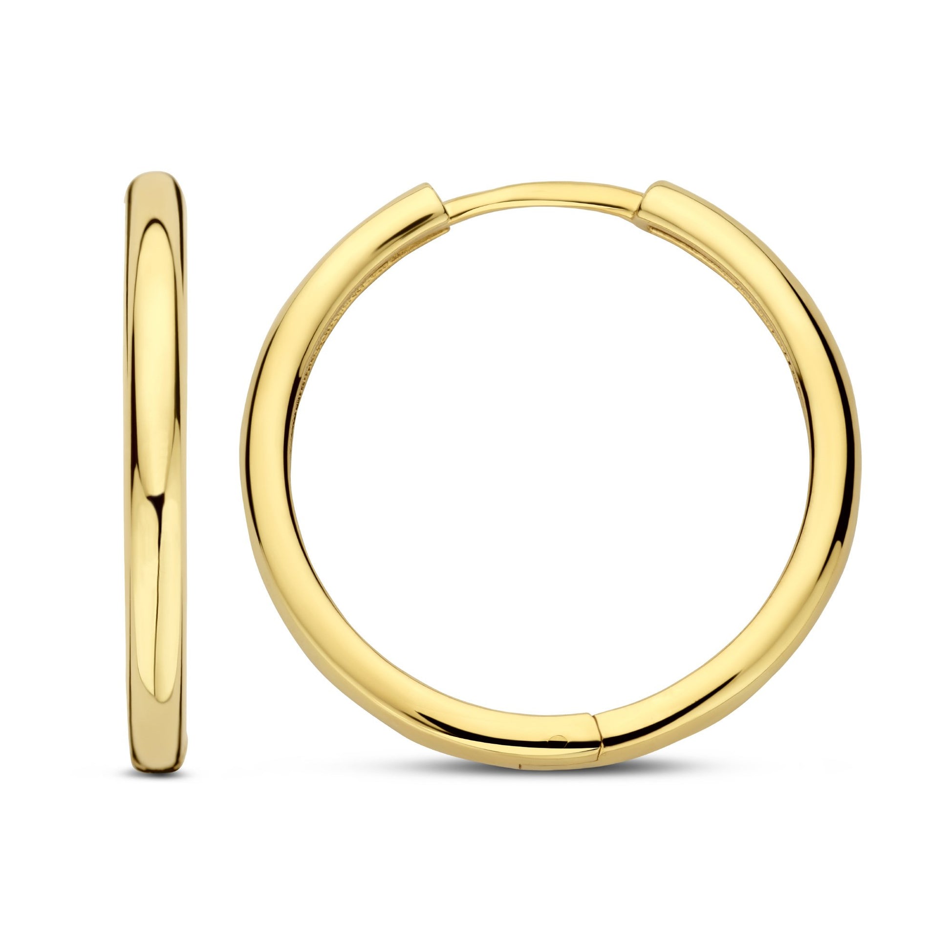 La Rinascente Camilla 9 karat gold hoop earrings (15 mm) - Beloro jewels