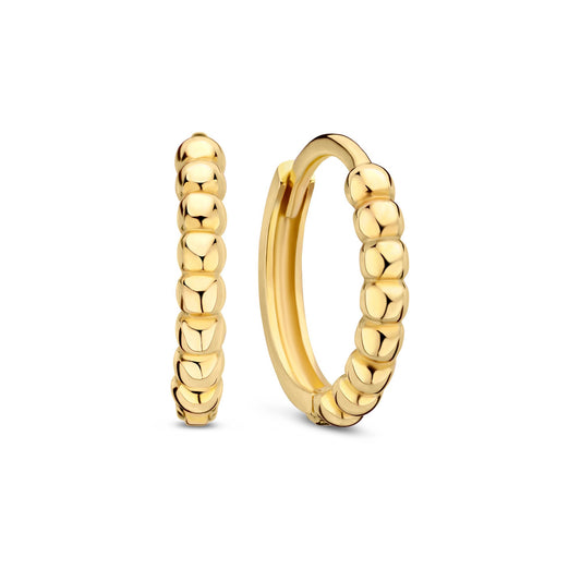 La Rinascente Elena 9 karat gold hoop earrings (9.5 mm) - Beloro jewels