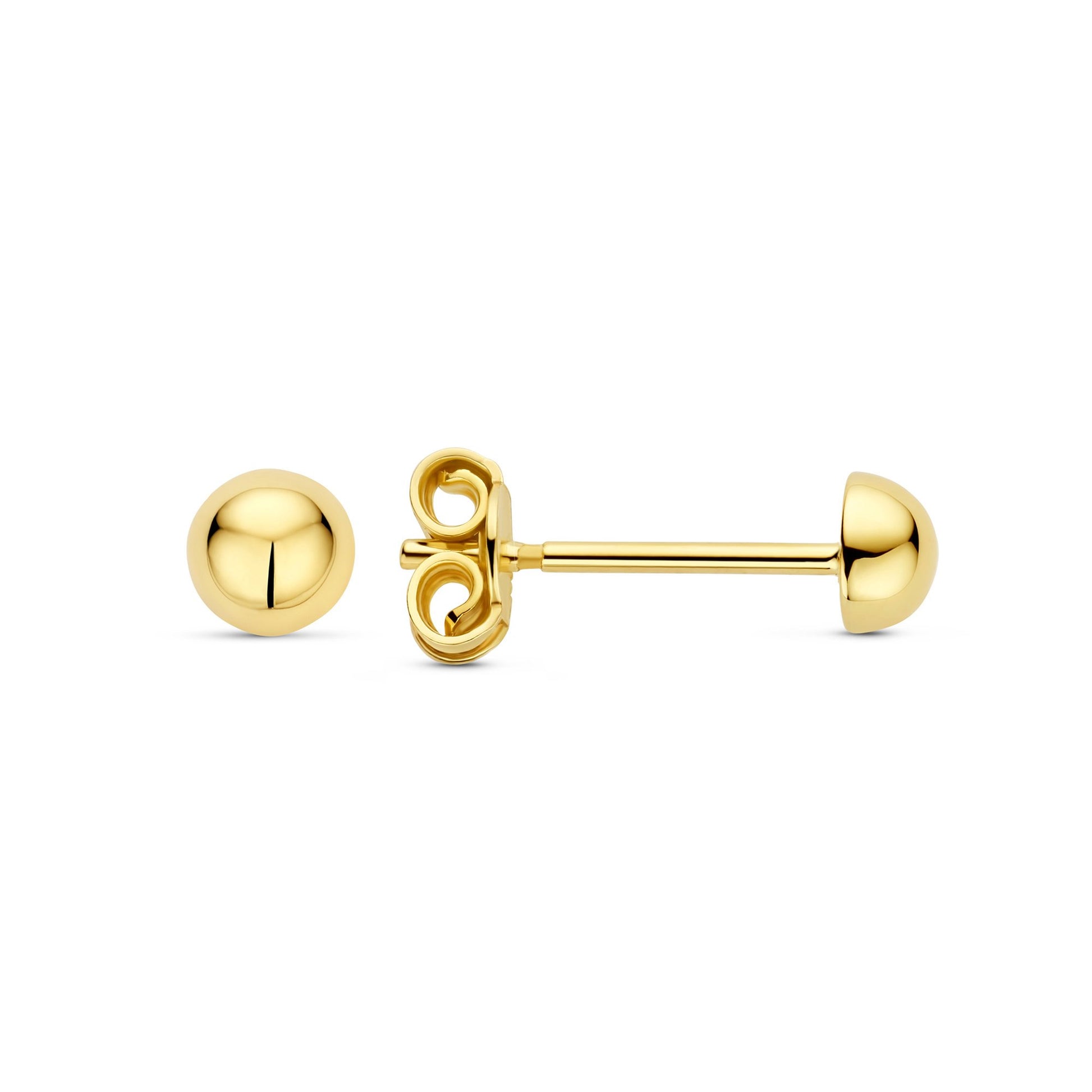 La Rinascente Maura 9 karat gold ear studs (4 mm) - Beloro jewels