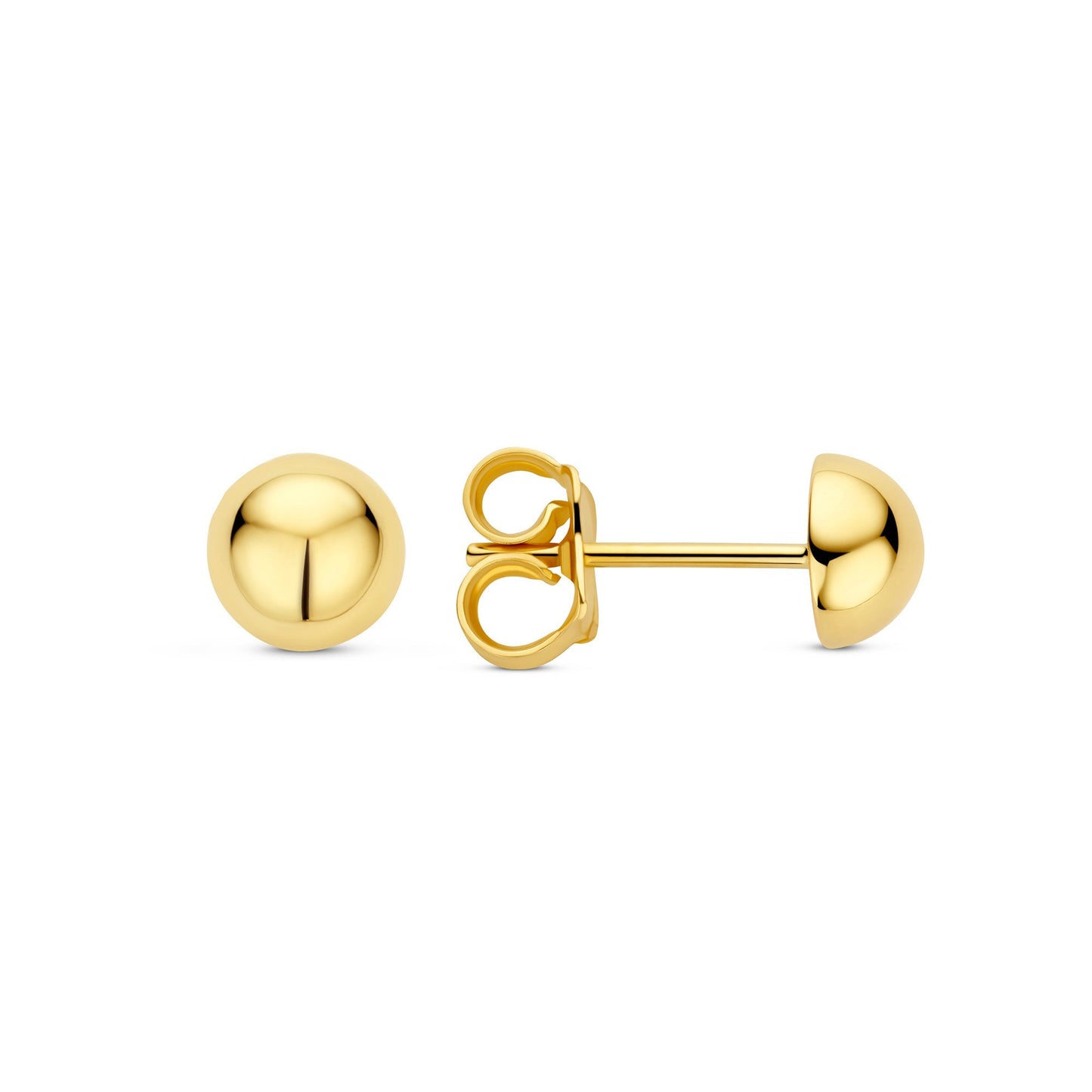 La Rinascente Maura 9 karat gold ear studs (6 mm) - Beloro jewels