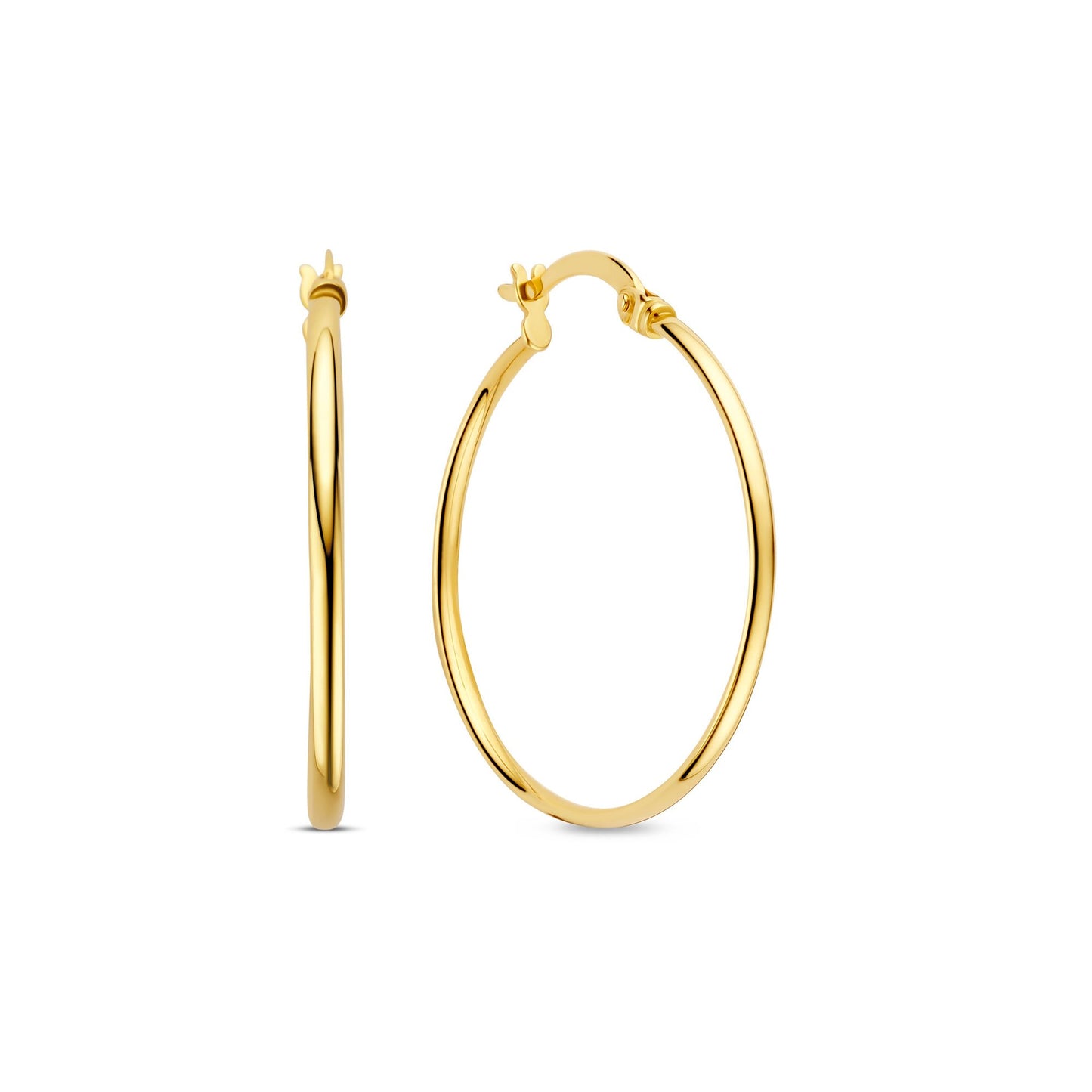 La Rinascente Inis 9 karat gold hoop earrings (27 mm) - Beloro jewels