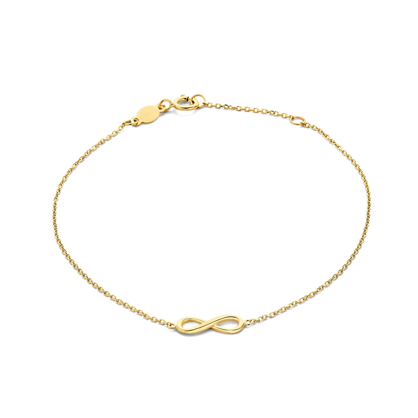 Regalo d'Amore 9 karat gold bracelets gift set with freshwater pearl and infinity sign - Beloro jewels