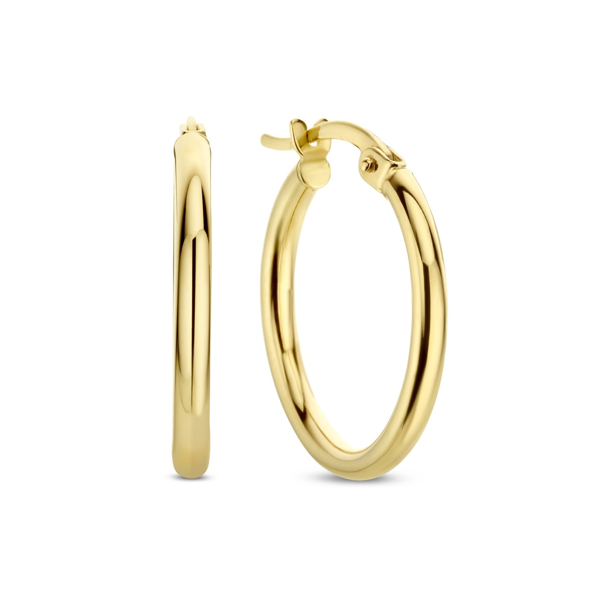 Regalo d'Amore 9 karat gold earring set with zirconia stones - Beloro jewels