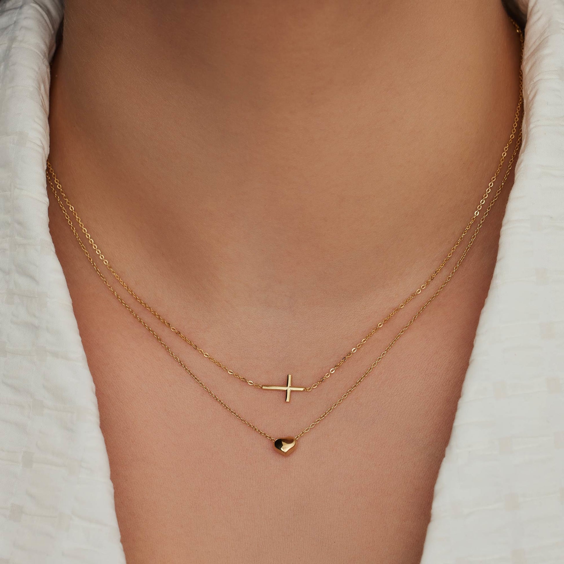 Della Spiga Giulietta 9 karat gold necklace with heart - Beloro jewels
